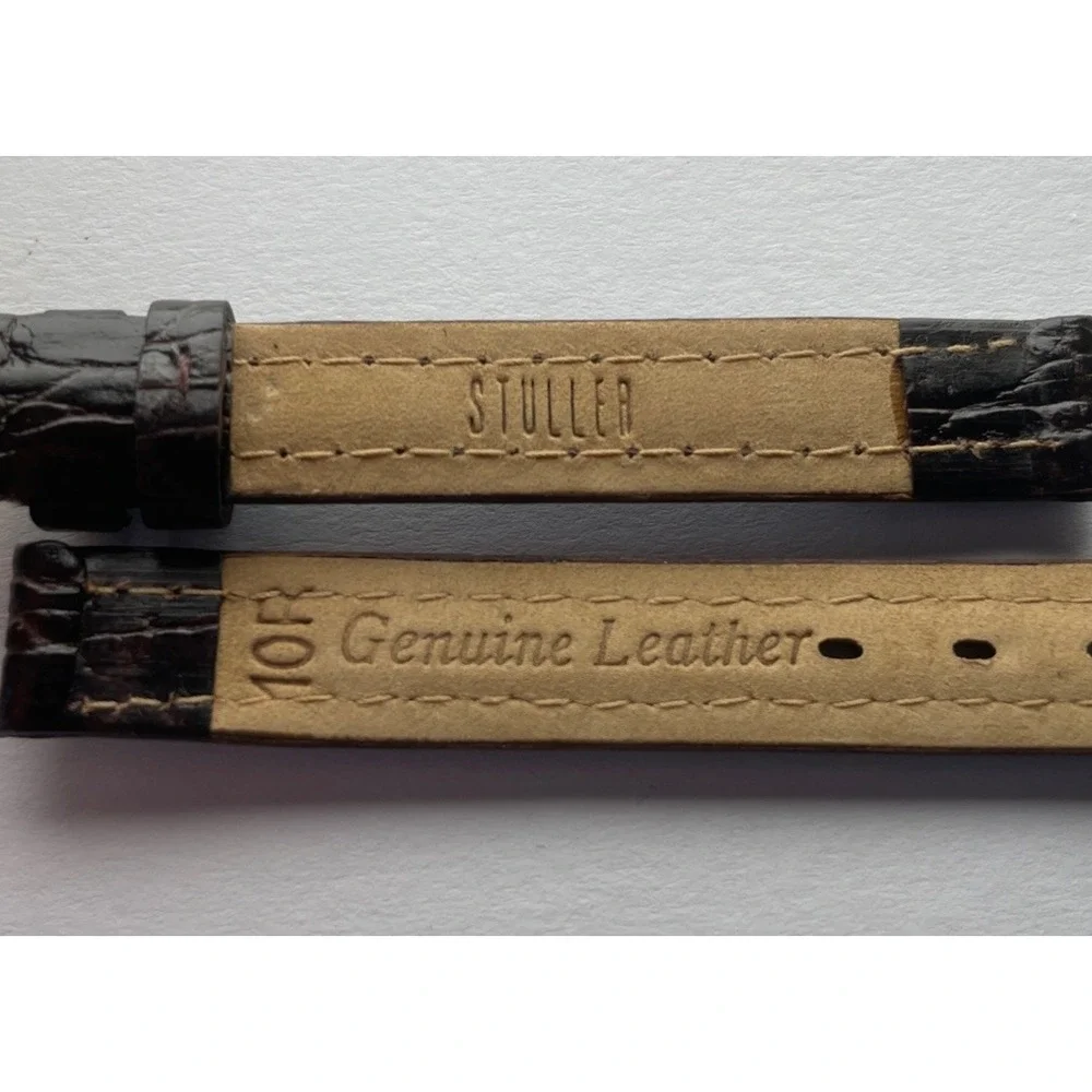 Stuller 10mm‎ Brown Crocodile Grain Watch Band